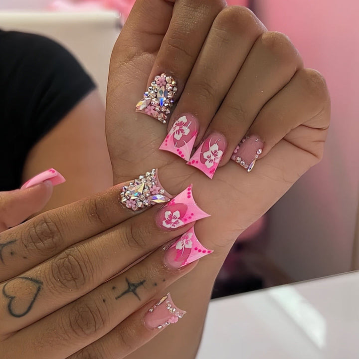 Decorative Gel Nail Enhancements Bowlift