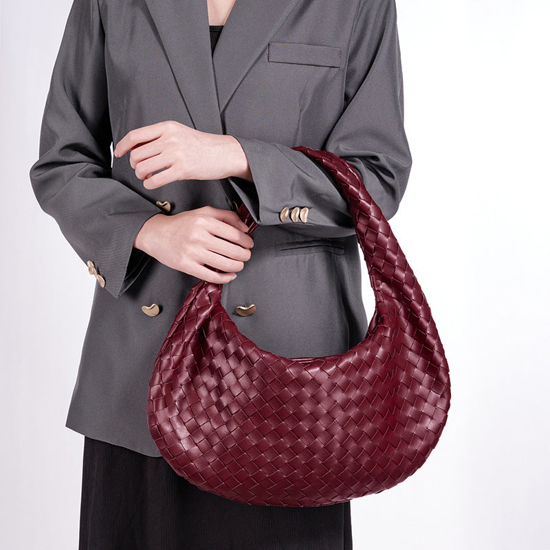 Designer Woven Handbag Bowlift