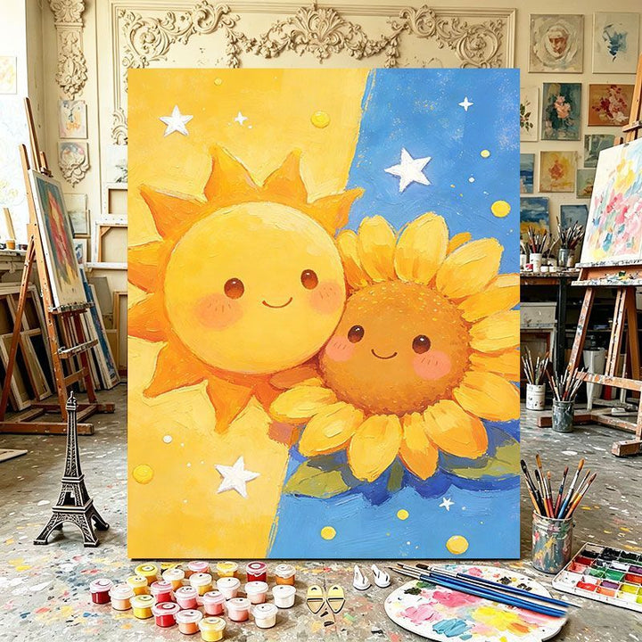 Playful Dual Element Canvas Art Bowlift