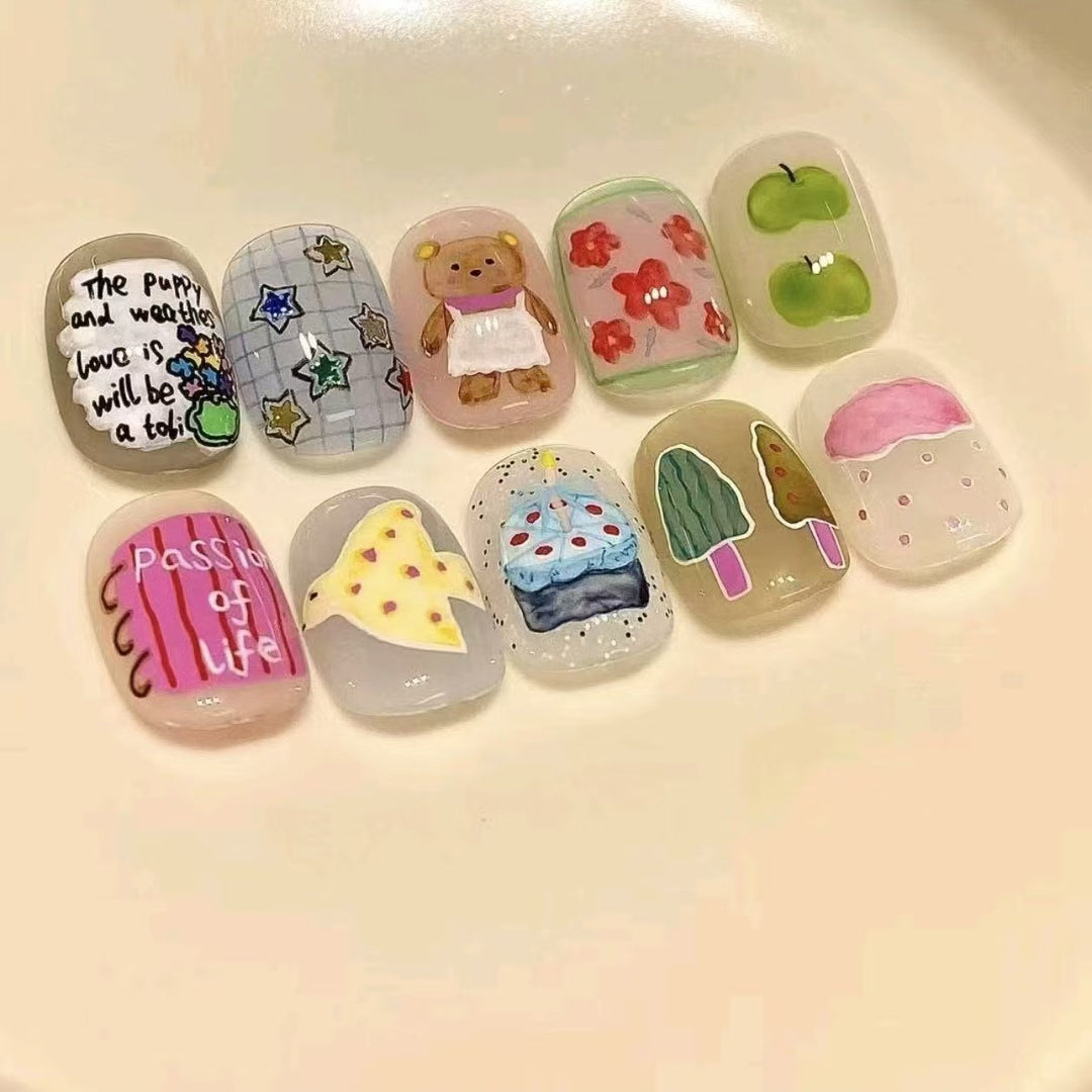 Artistic Character Nail Art Set Bowlift