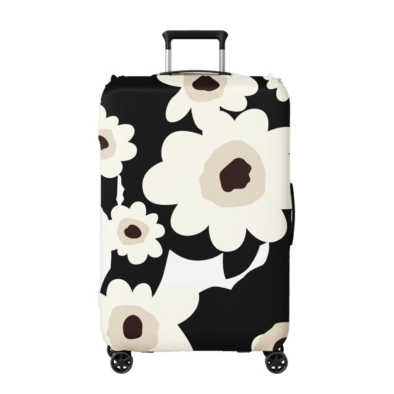 Women's hard shell suitcase with floral design Bowlift