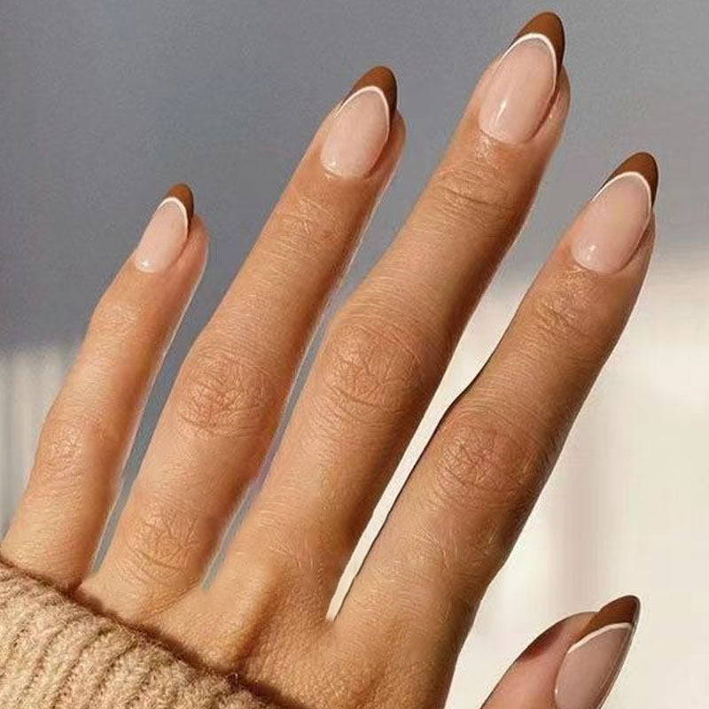 Premium Natural Finish Press-On Nail Tips Bowlift