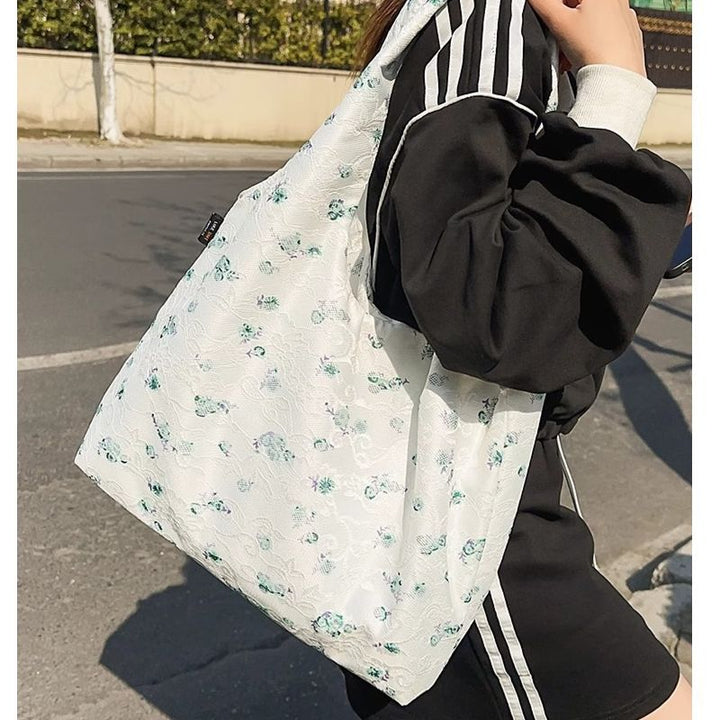 Floral Patterned Eco-Friendly Shopping Tote Bowlift