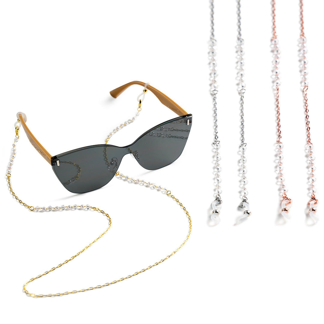 Elegant Beaded Chain Eyewear Holder Bowlift