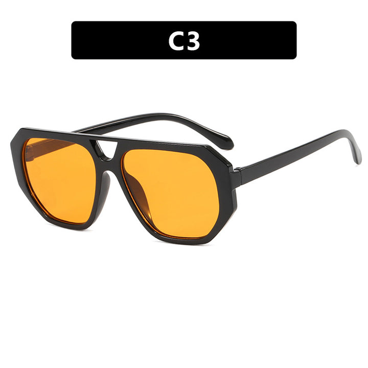 Women's sunglasses in fashionable hexagon design with UV protection Bowlift