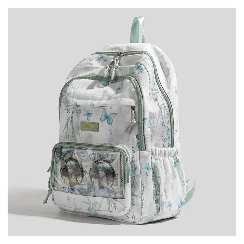 Stylish Butterfly Print Backpack Bowlift