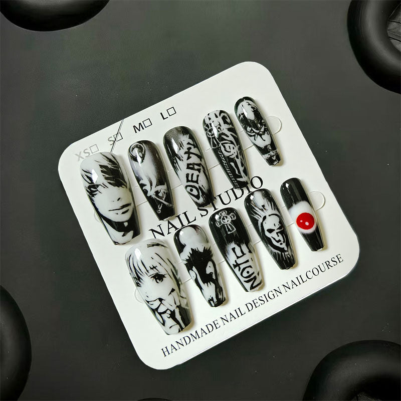 Whimsical Bear-Themed Press-On Nail Art Kit Bowlift