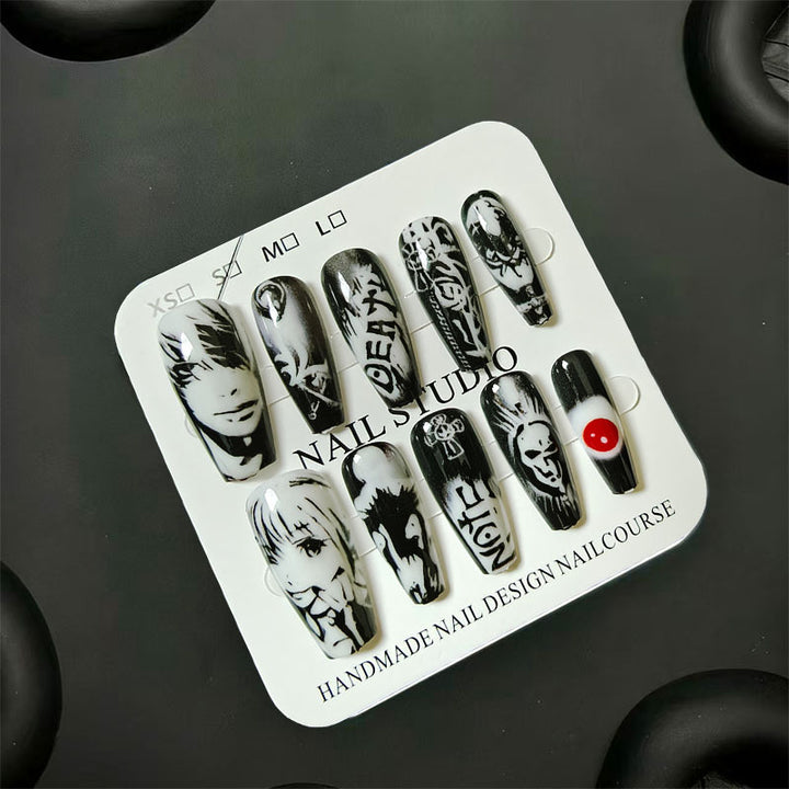 Whimsical Bear-Themed Press-On Nail Art Kit Bowlift