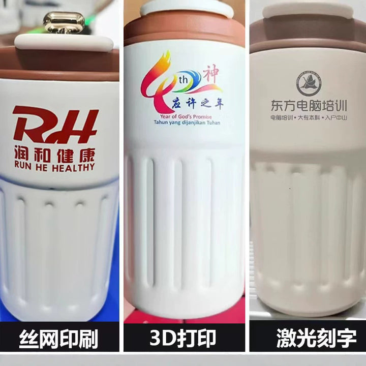 Insulated Stainless Steel Travel Coffee Tumbler with Leakproof Lid and Carry Strap Bowlift
