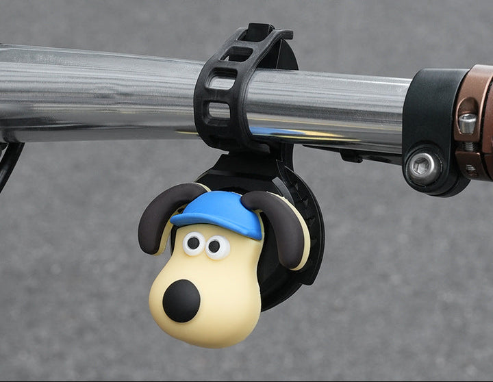 silicone cartoon dog head handlebar horn bell universal strap mount for e-bikes scooters Bowlift