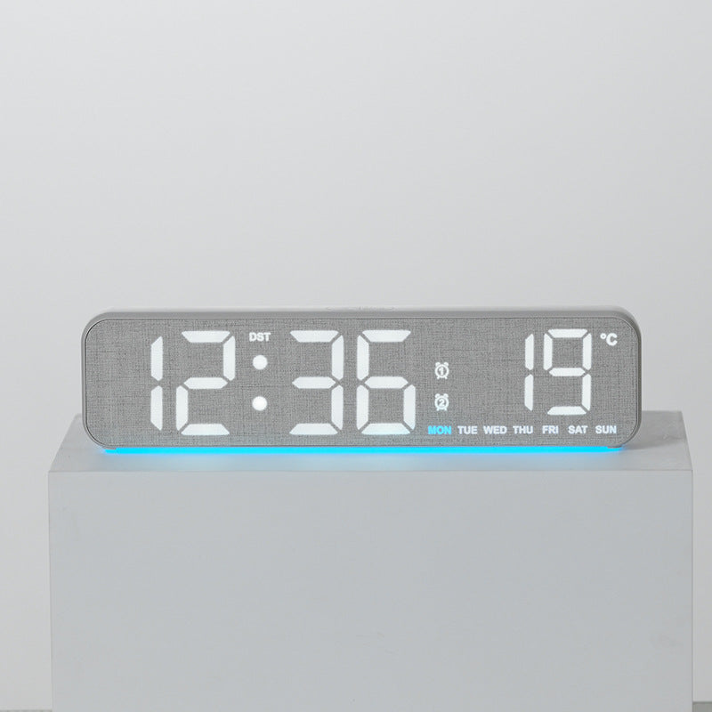 Digital Multifunction Alarm Clock with Temperature and Date Display Bowlift