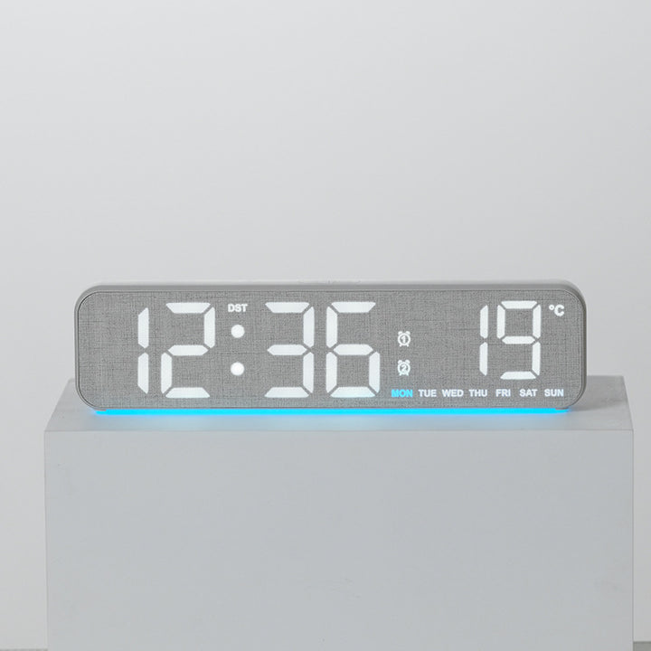 Digital Multifunction Alarm Clock with Temperature and Date Display Bowlift