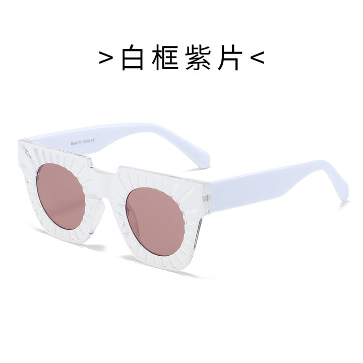 Ladies Fashion Sunglasses with Creative Geometric Frame Bowlift