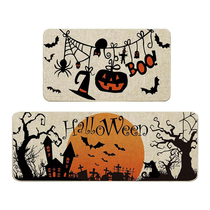 Halloween-Themed Decorative Mat