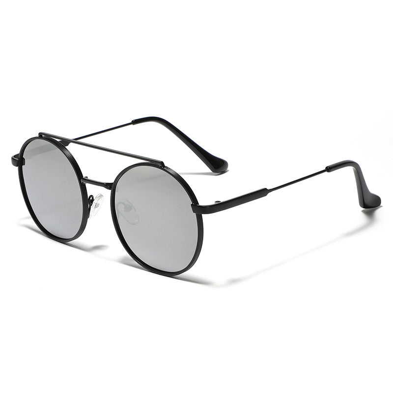 Women's round sunglasses with stylish metal frame Bowlift