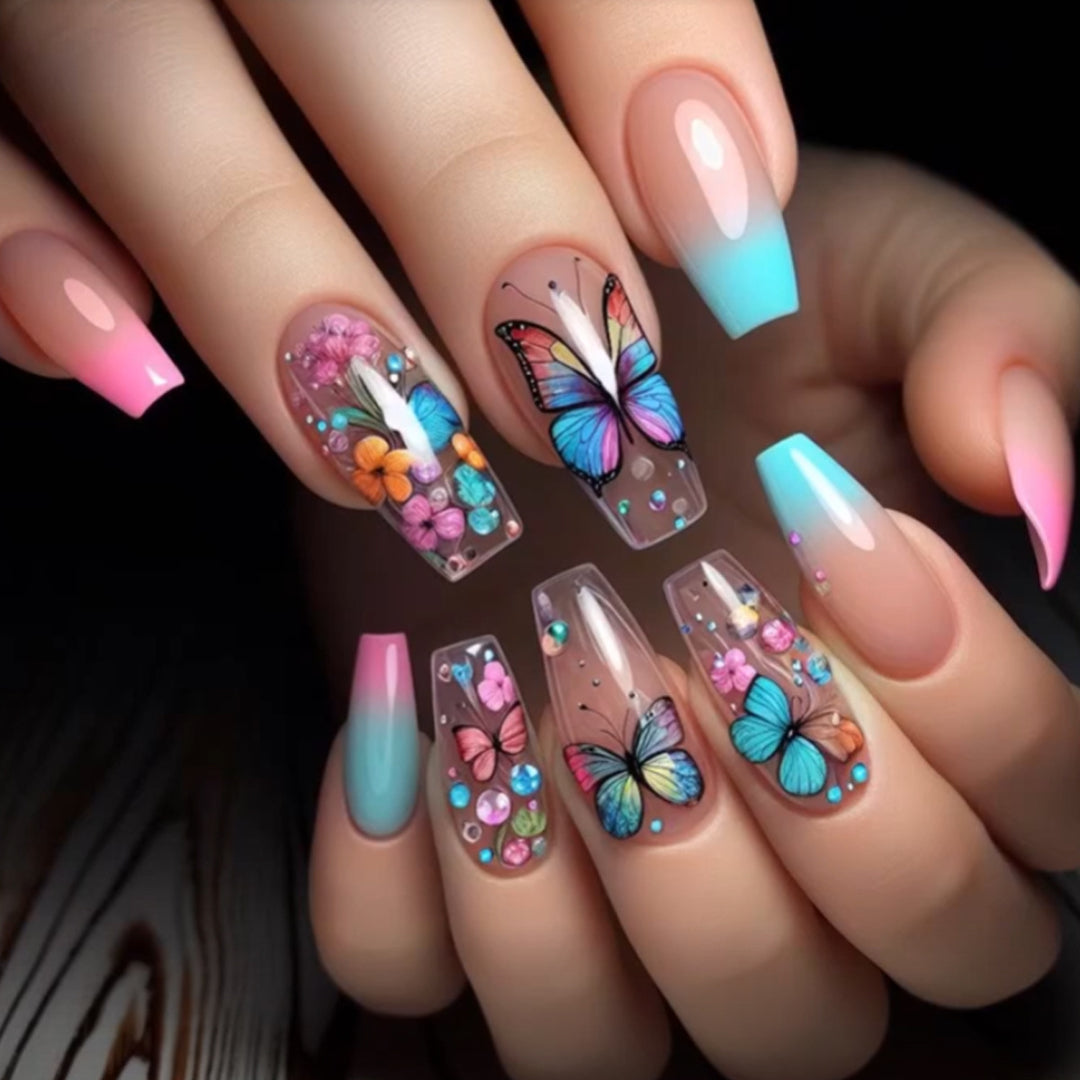 Artistic Butterfly Nail Decoration Set Bowlift