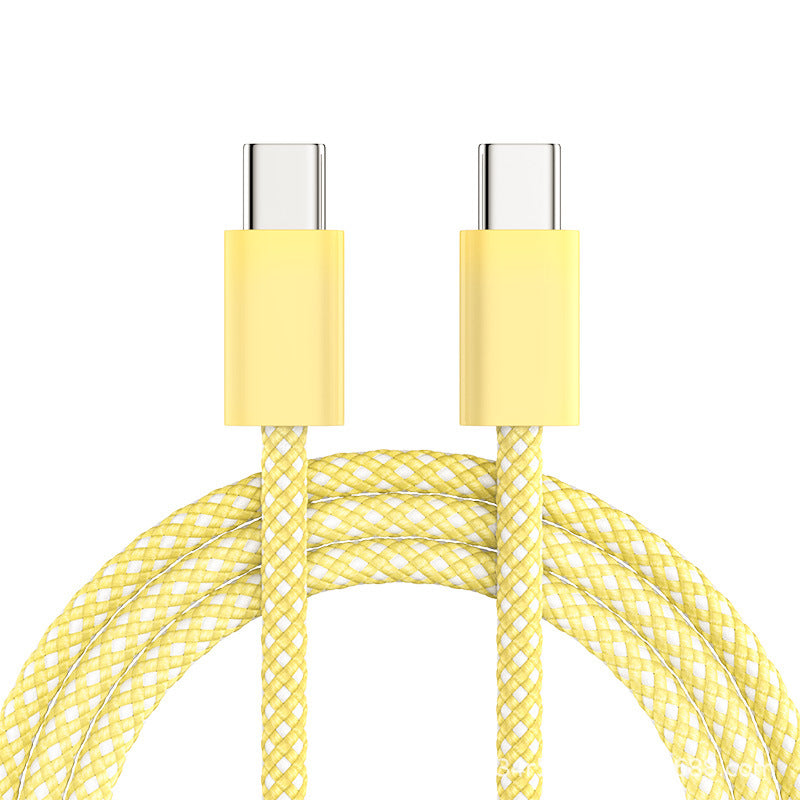 Braided USB-C to USB-C fast charging and data cable with reinforced nylon braid Bowlift