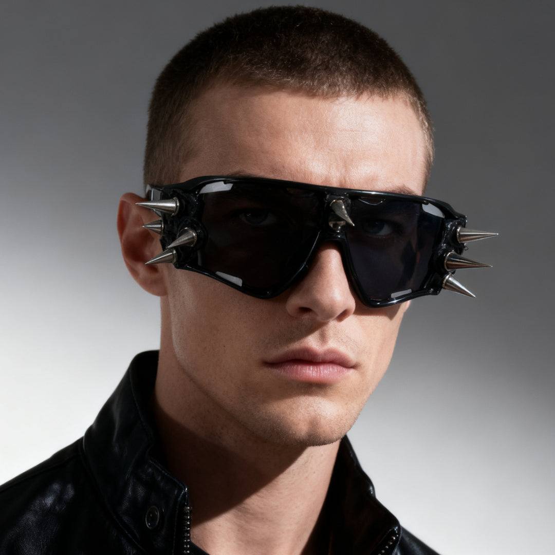 Women's edgy sports sunglasses with sharp accents Bowlift