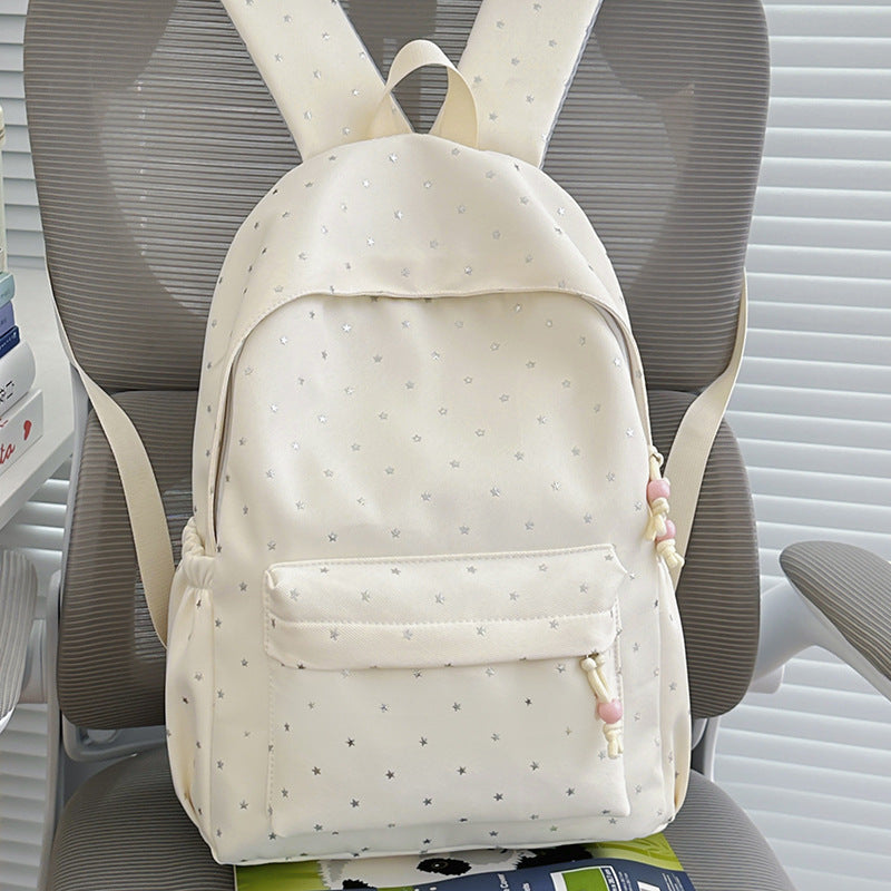 Star-Embellished Functional Backpack
