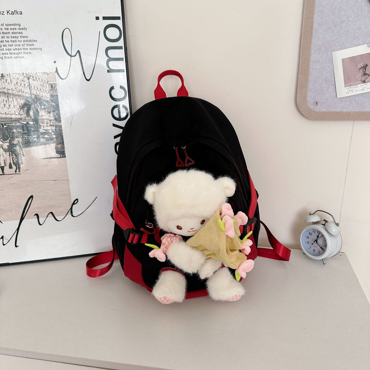 Backpack with Cute Plush Design and Practical Compartments Bowlift