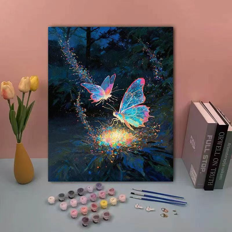 DIY Butterfly Paint by Numbers Kit Bowlift