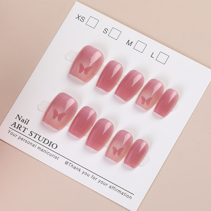 Stylish Press-On Nail Set Bowlift