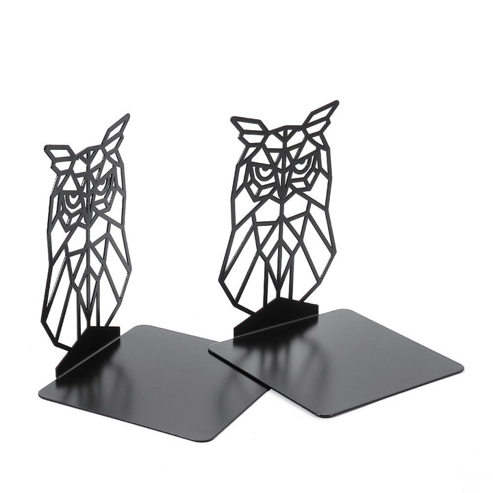 Geometric Owl Bookends