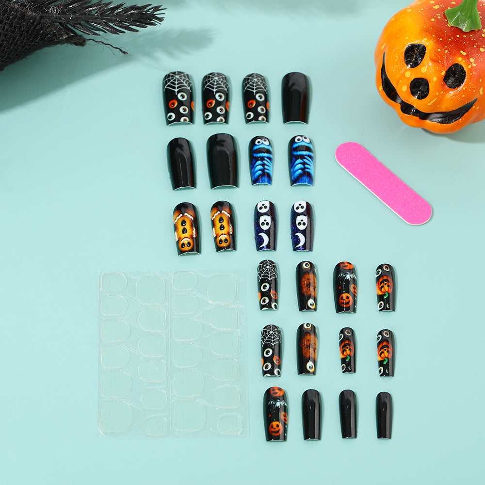 Creative Halloween-style art nails Bowlift
