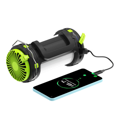 Portable Rechargeable LED Lantern with Built-in Power Bank Bowlift