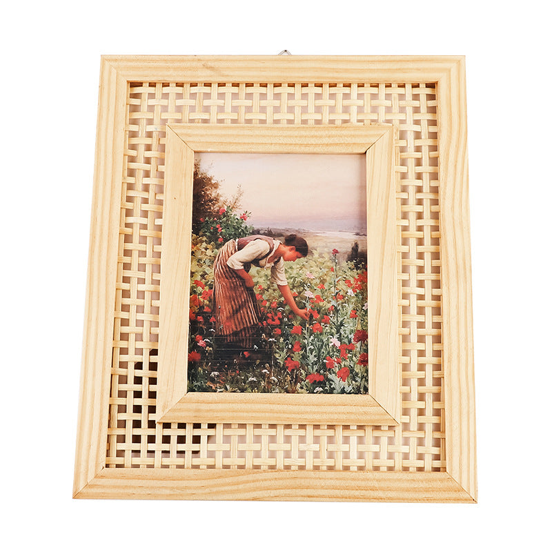 Artful Rattan Picture Frame Bowlift