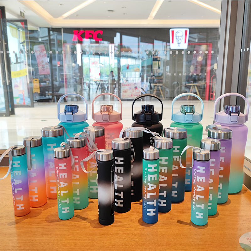 Women's insulated sports water bottle with ergonomic grip and leak-proof lid Bowlift