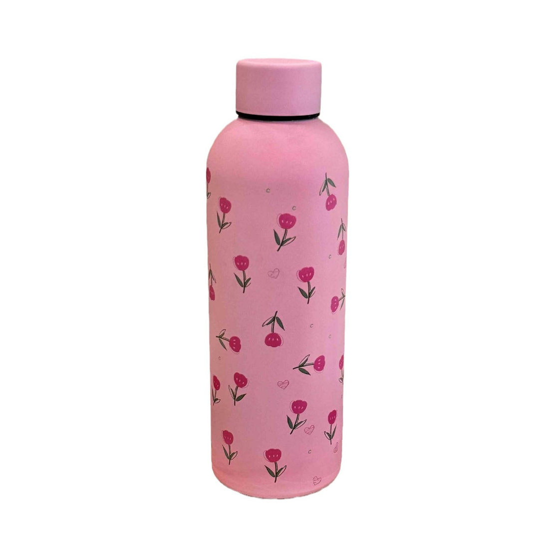Ladies insulated drinking bottle with elegant floral design Bowlift