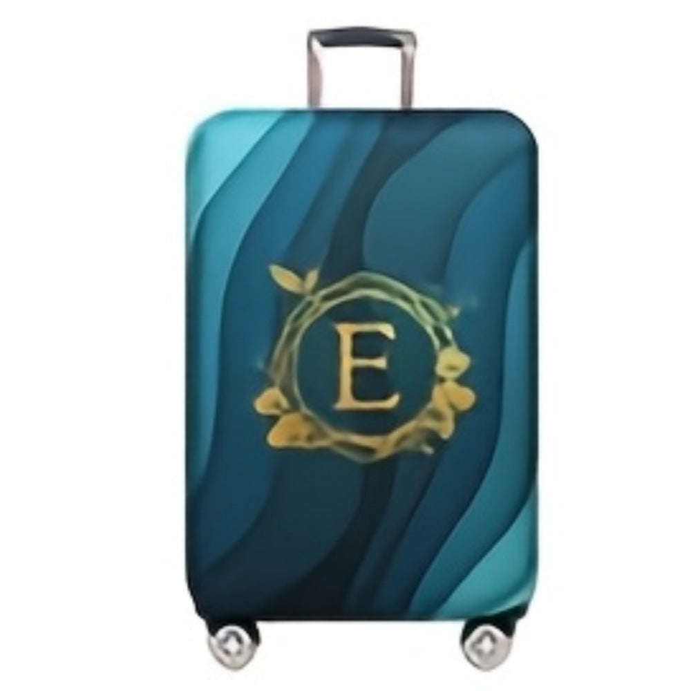 Women's Hard Shell Suitcase with Modern Wave Pattern Bowlift