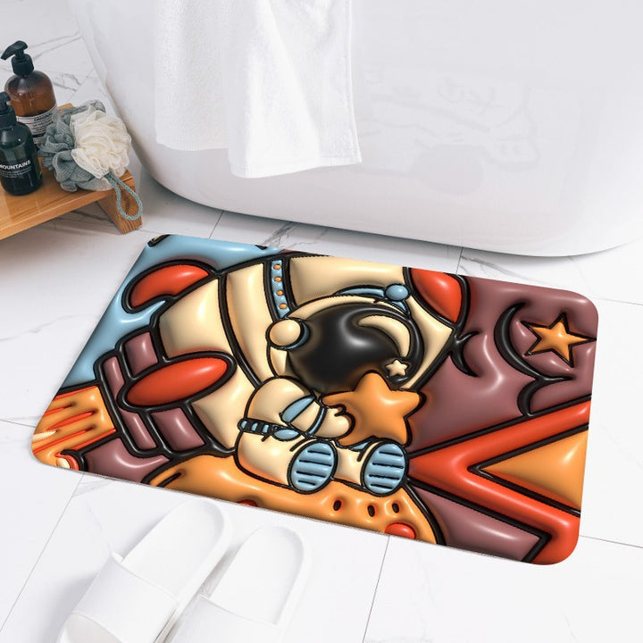 Galaxy-Themed Soft Bath Mat