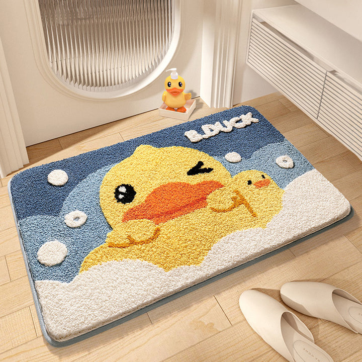Cartoon Duck-Themed Bath Mat Bowlift