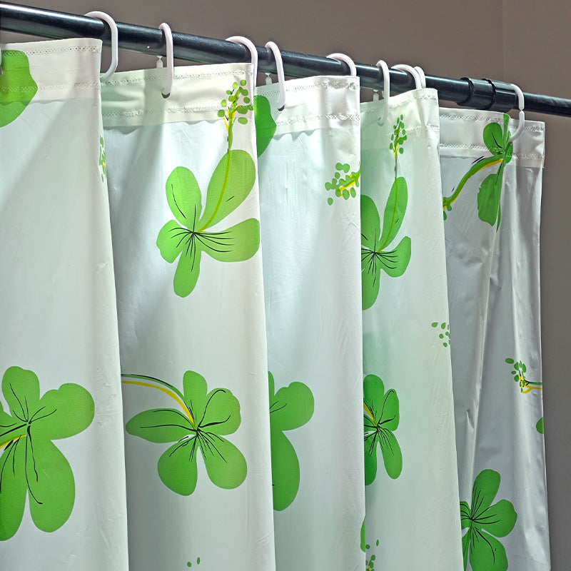 Floral Patterned Shower Curtain Bowlift