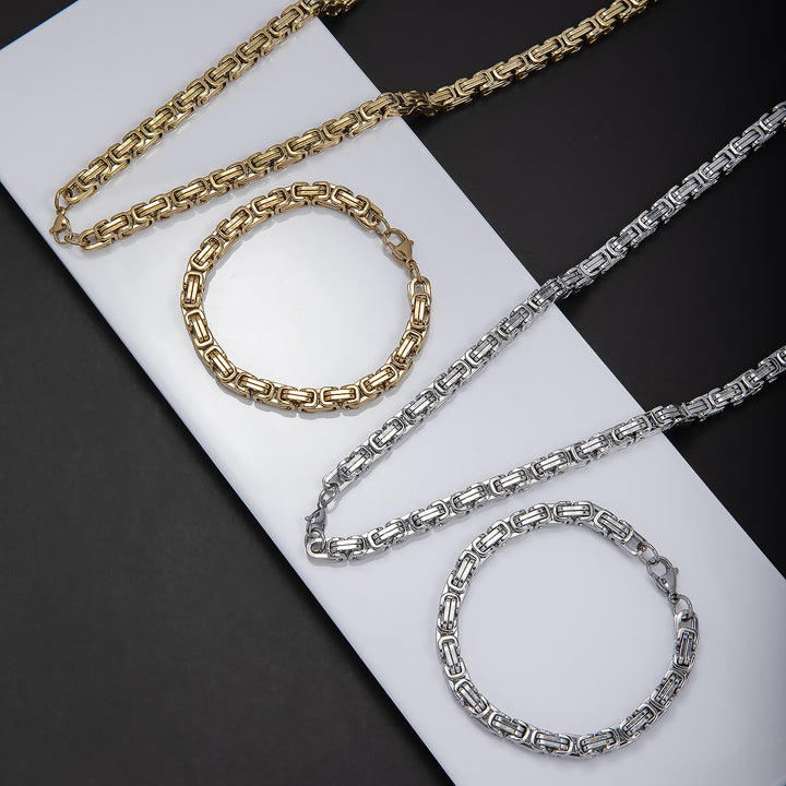 Chunky Link Chain Jewelry Set Bowlift