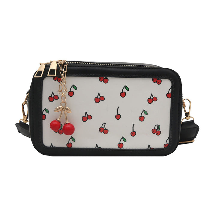 Fun Cherry Print Crossbody Bag Bowlift