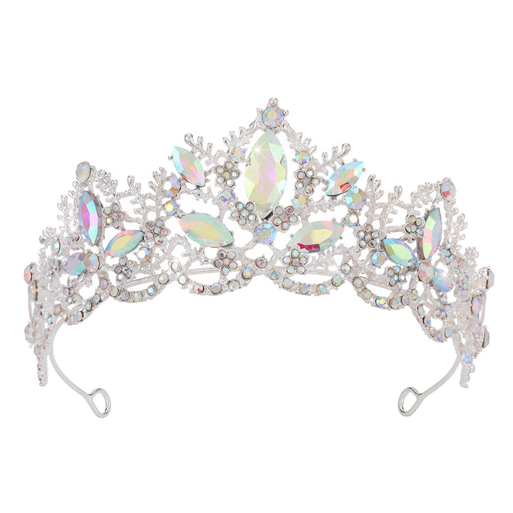 Ladies Glamorous Tiara with Sparkling Crystal Decorations Bowlift