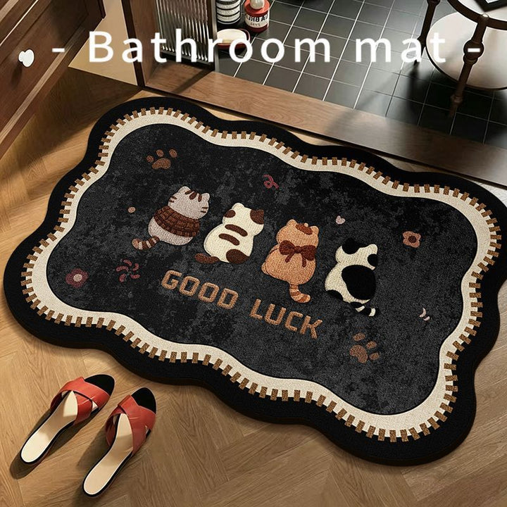 Playful Cartoon Bath Mat Bowlift