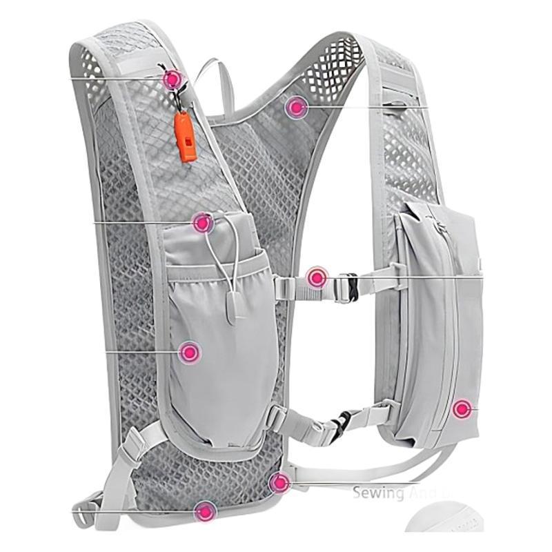 Sporty Hydration Backpack with Breathable Mesh Inserts Bowlift