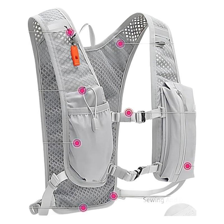Sporty Hydration Backpack with Breathable Mesh Inserts Bowlift