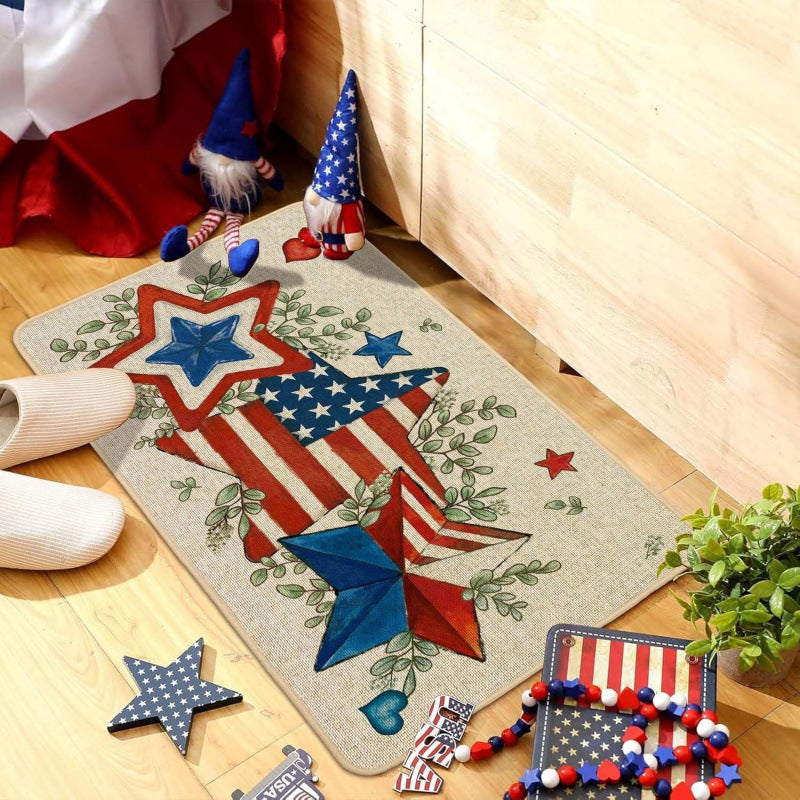 Patriotic Welcome Door Mat