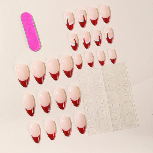 Chic French Tip Nail Art Set Bowlift