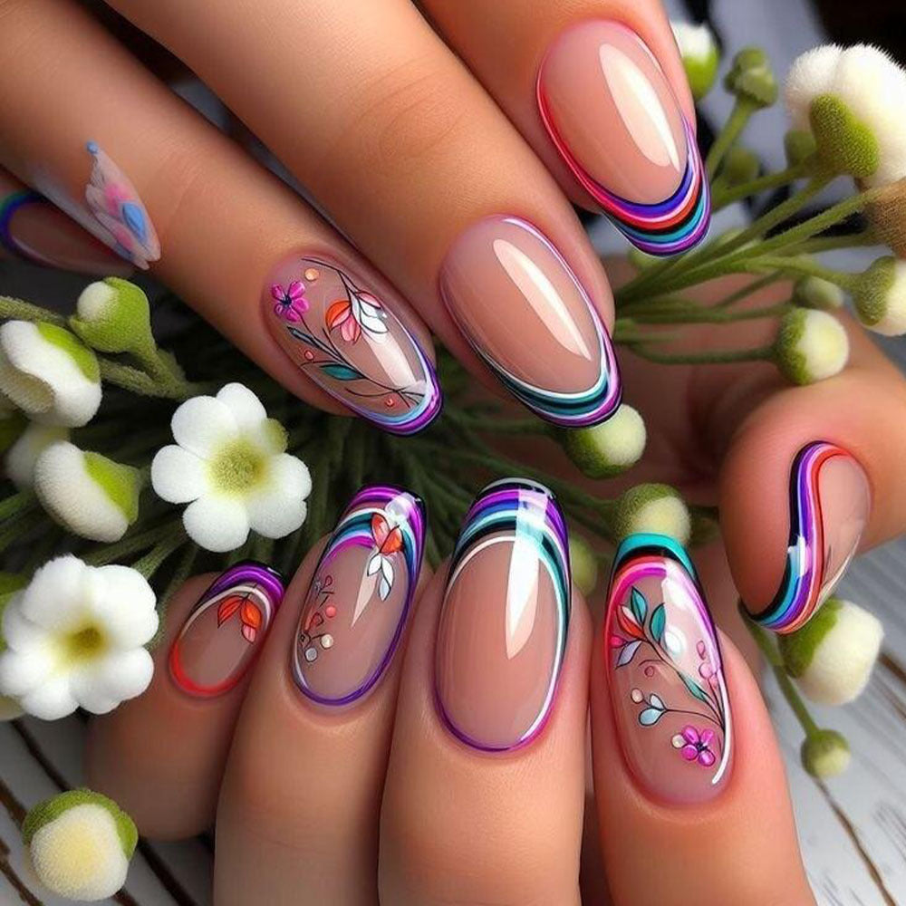 Artificial nails with exclusive spring design Bowlift