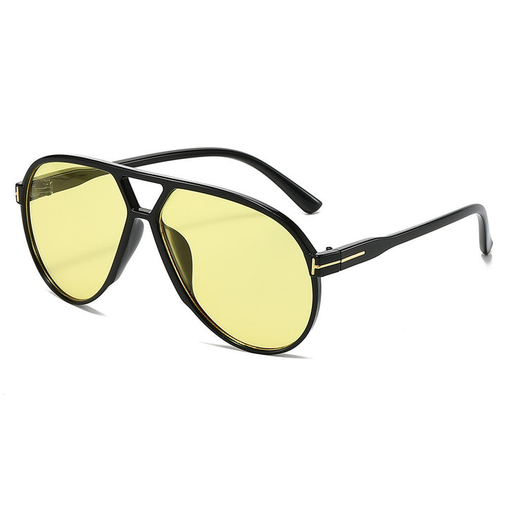 Stylish Aviator-Style Shield Sunglasses Bowlift