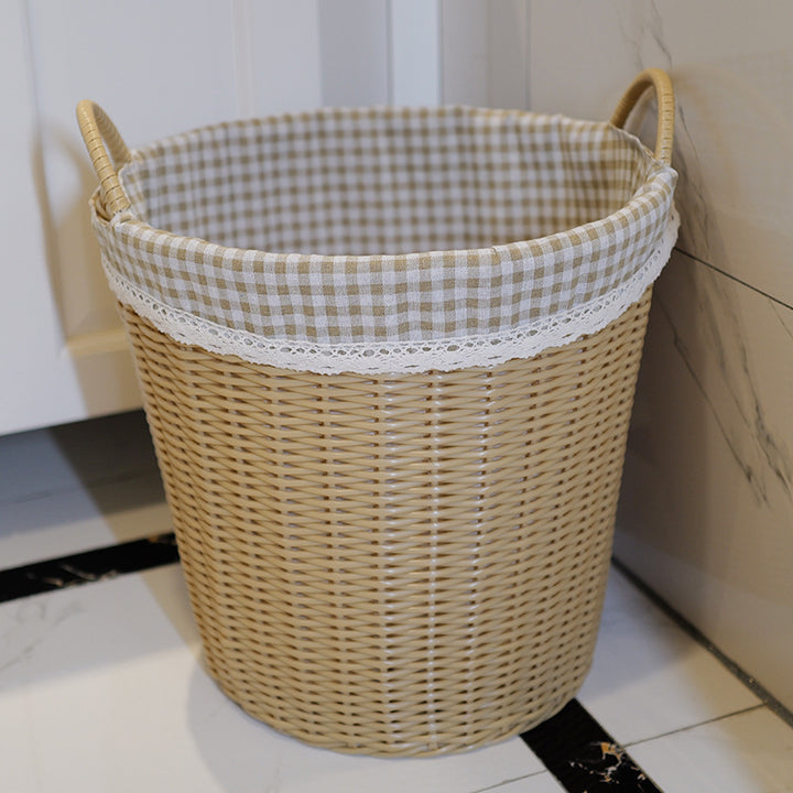 Washing Basket Set Made of Woven Material Bowlift