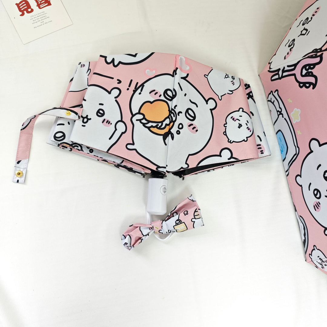 Women's Foldable Umbrella with Humorous Animal Design Bowlift