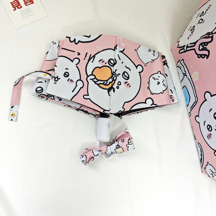 Women's Foldable Umbrella with Humorous Animal Design Bowlift
