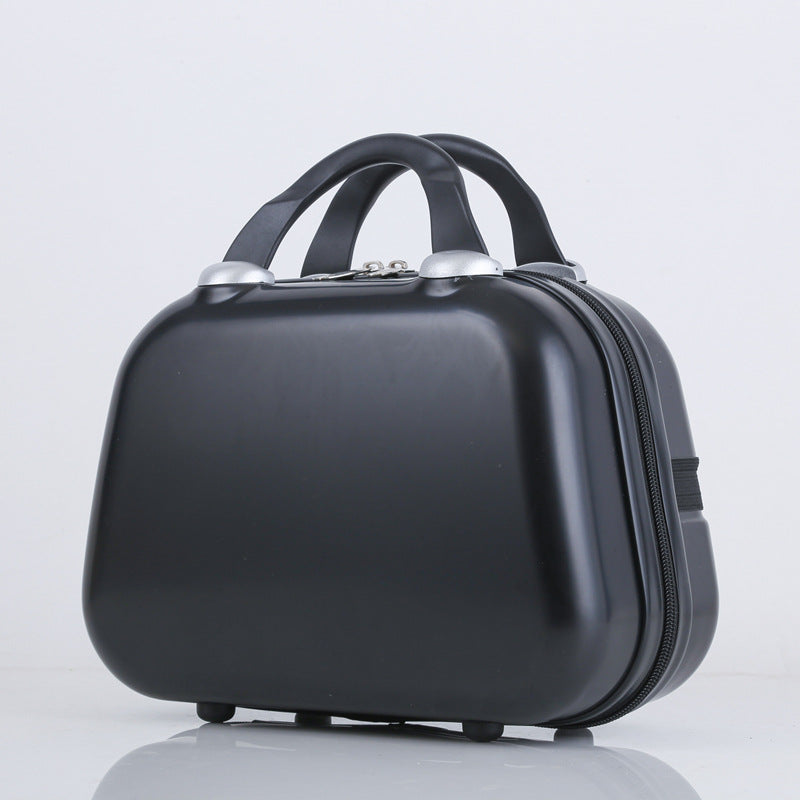 compact hard-shell travel cosmetic vanity case with dual top handles and secure zipper closure Bowlift